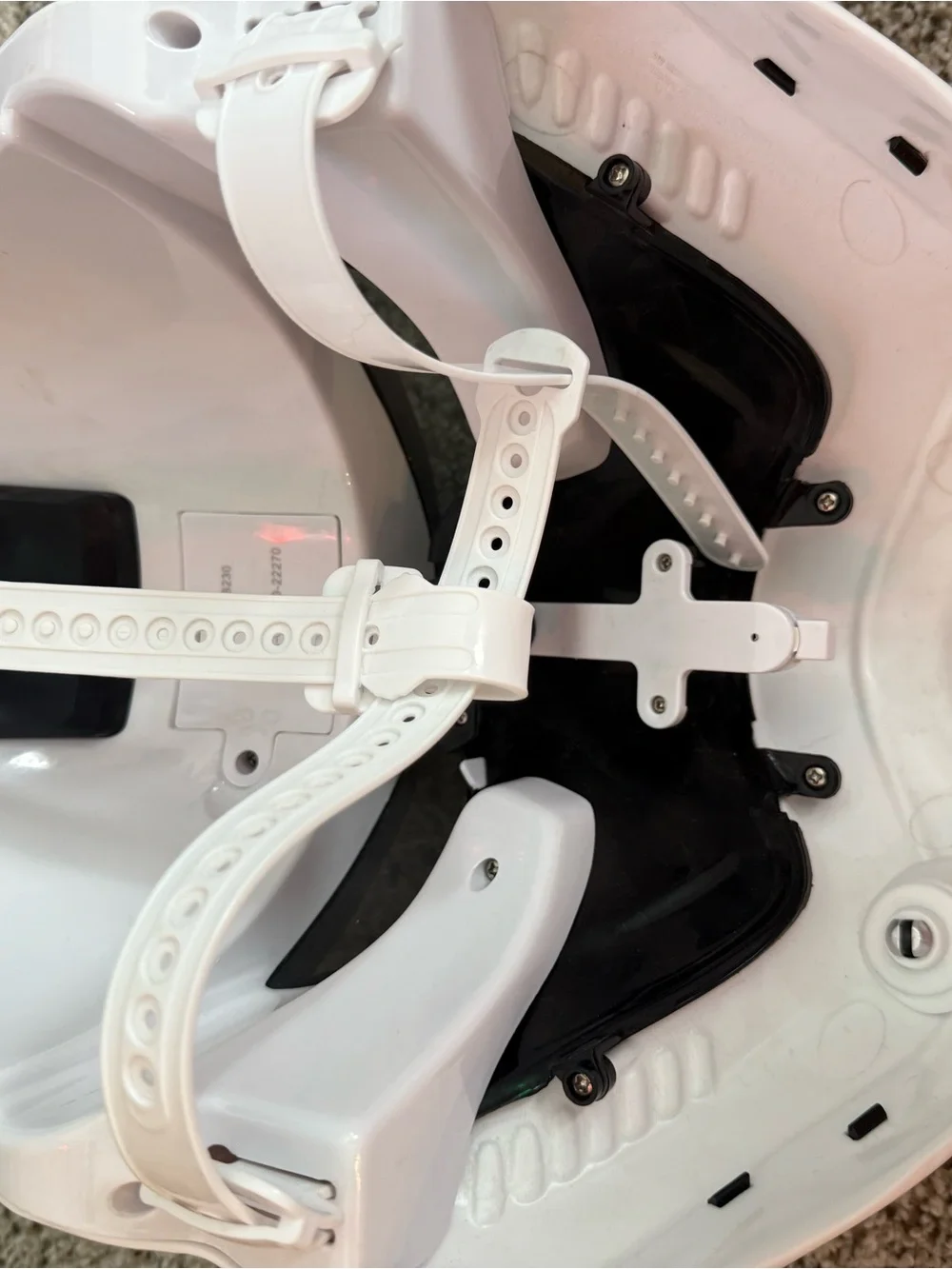 Star Wars White Stormtrooper VR Helmet Cover with Black Visor Accent